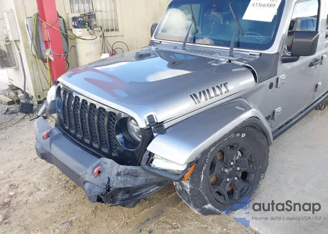 2021 Jeep Gladiator Willys 4X4 from USA, damaged, VIN 1C6HJTAG0ML559007